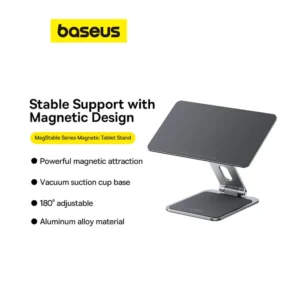 Baseus MagStable Series Magnetic Tablet Stand for Pad 10.9_/11_ Space Grey