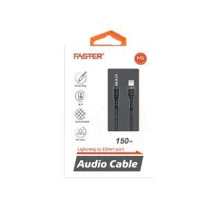 Faster M1 Lightning to 3.5mm AUX Cable for iPhone