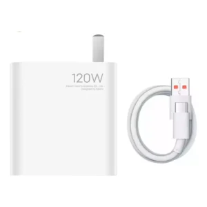 Mi 120W Charger Combo (Type-A) with A to C Cable 3Pin White